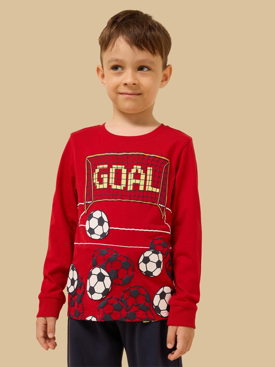Football Print T-Shirt and Joggers Set