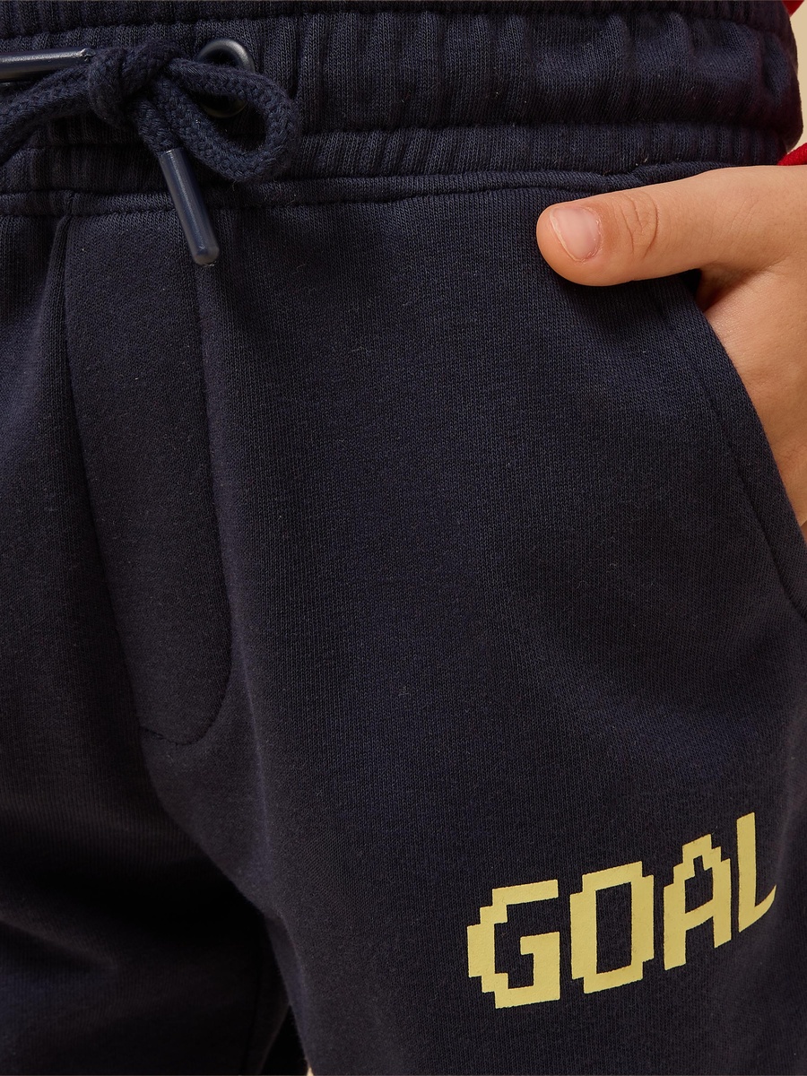 Football Print T-Shirt and Joggers Set