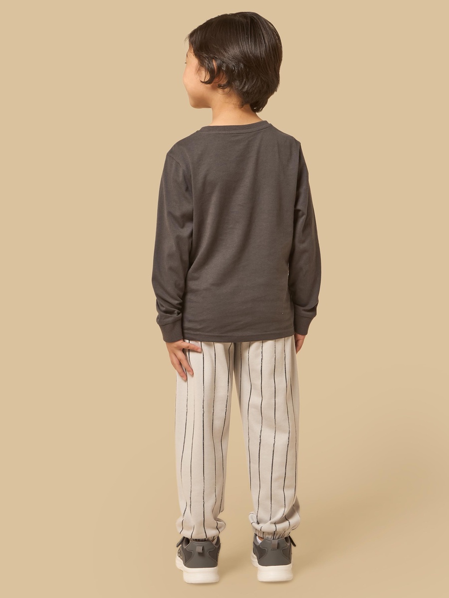 Bear Print T-Shirt and Joggers Set
