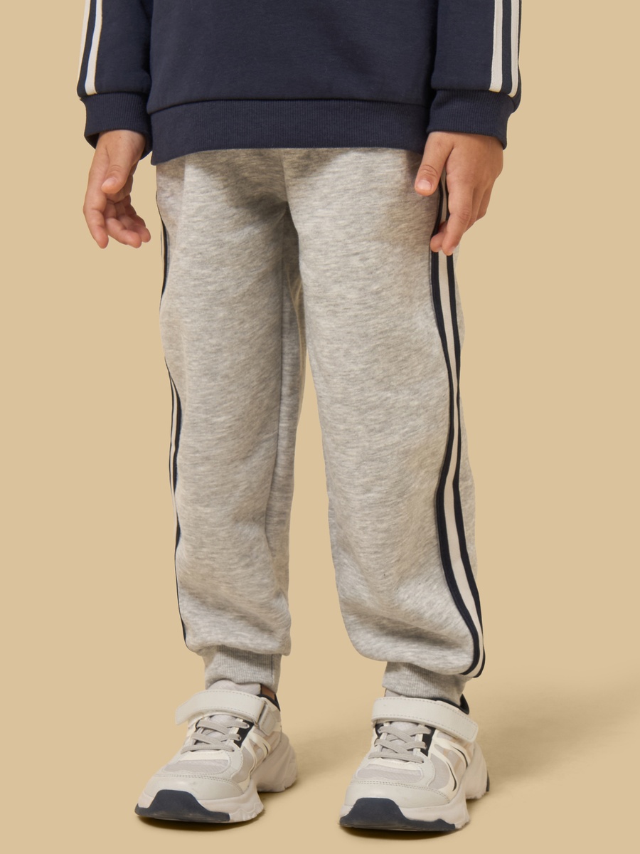 Typographic Applique Collared Sweatshirt and Joggers Set