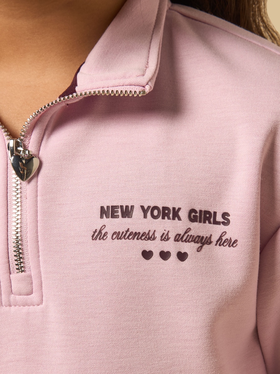 New York Print Sweatshirt and Track Pant Set
