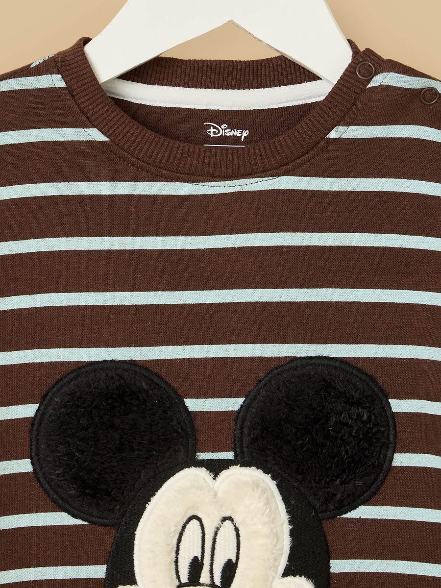 Mickey Mouse Applique Sweatshirt and Joggers Set