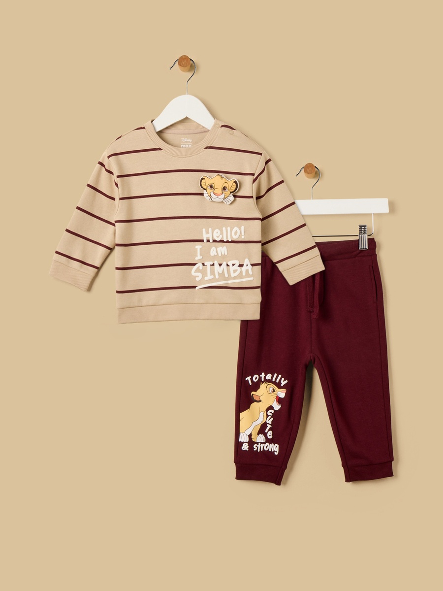 Simba Applique Sweatshirt and Joggers Set