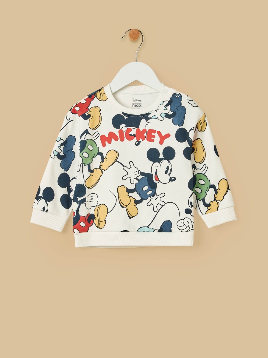 Mickey Mouse Print Sweatshirt and Joggers Set