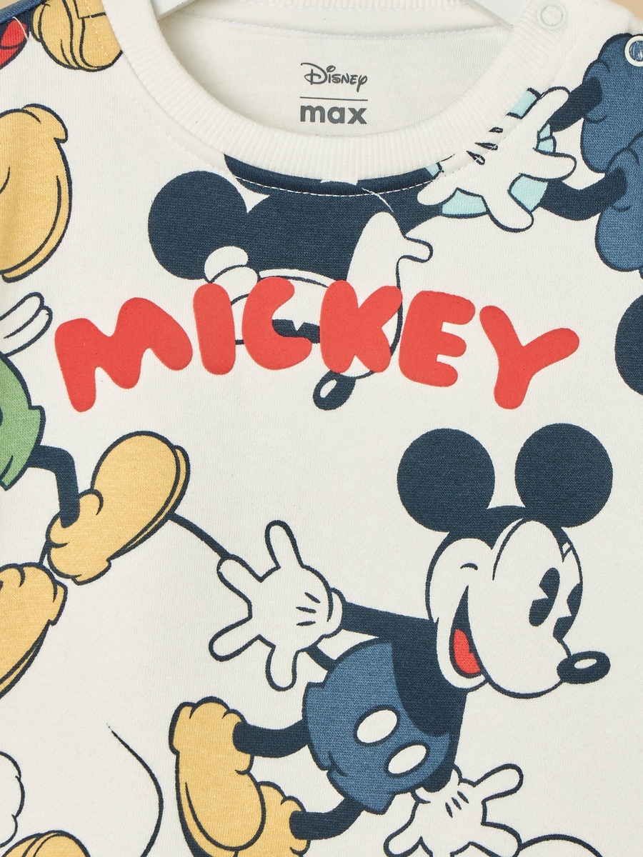 Mickey Mouse Print Sweatshirt and Joggers Set