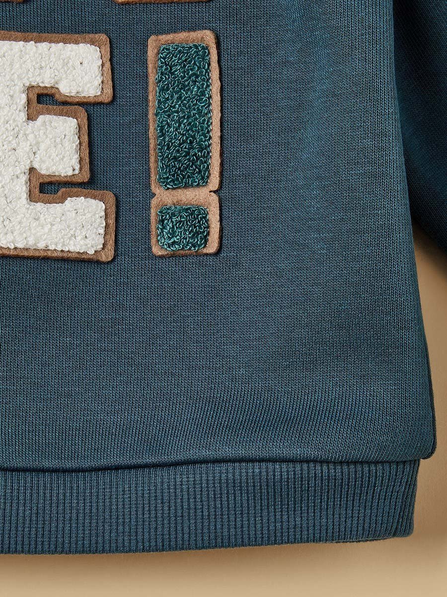 Embroidered Sweatshirt and Joggers Set