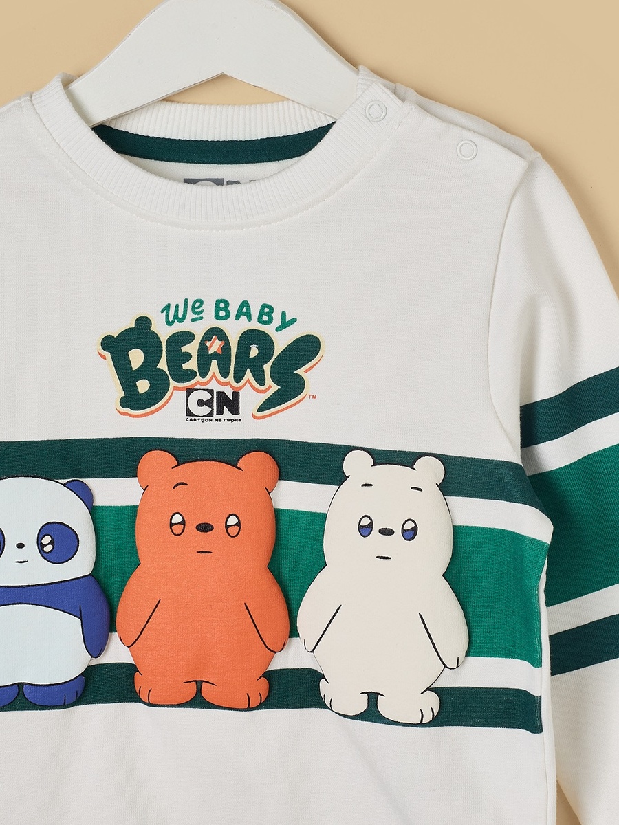 We Baby Bears Print Sweatshirt and Joggers Set