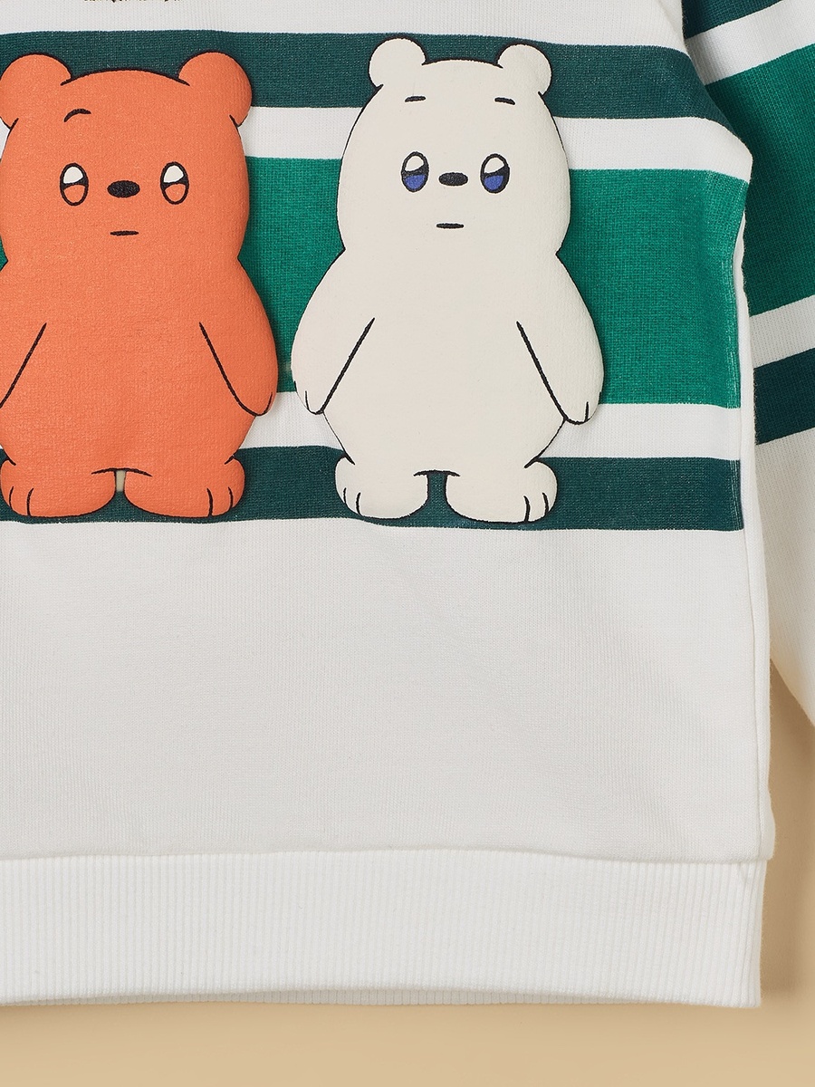 We Baby Bears Print Sweatshirt and Joggers Set