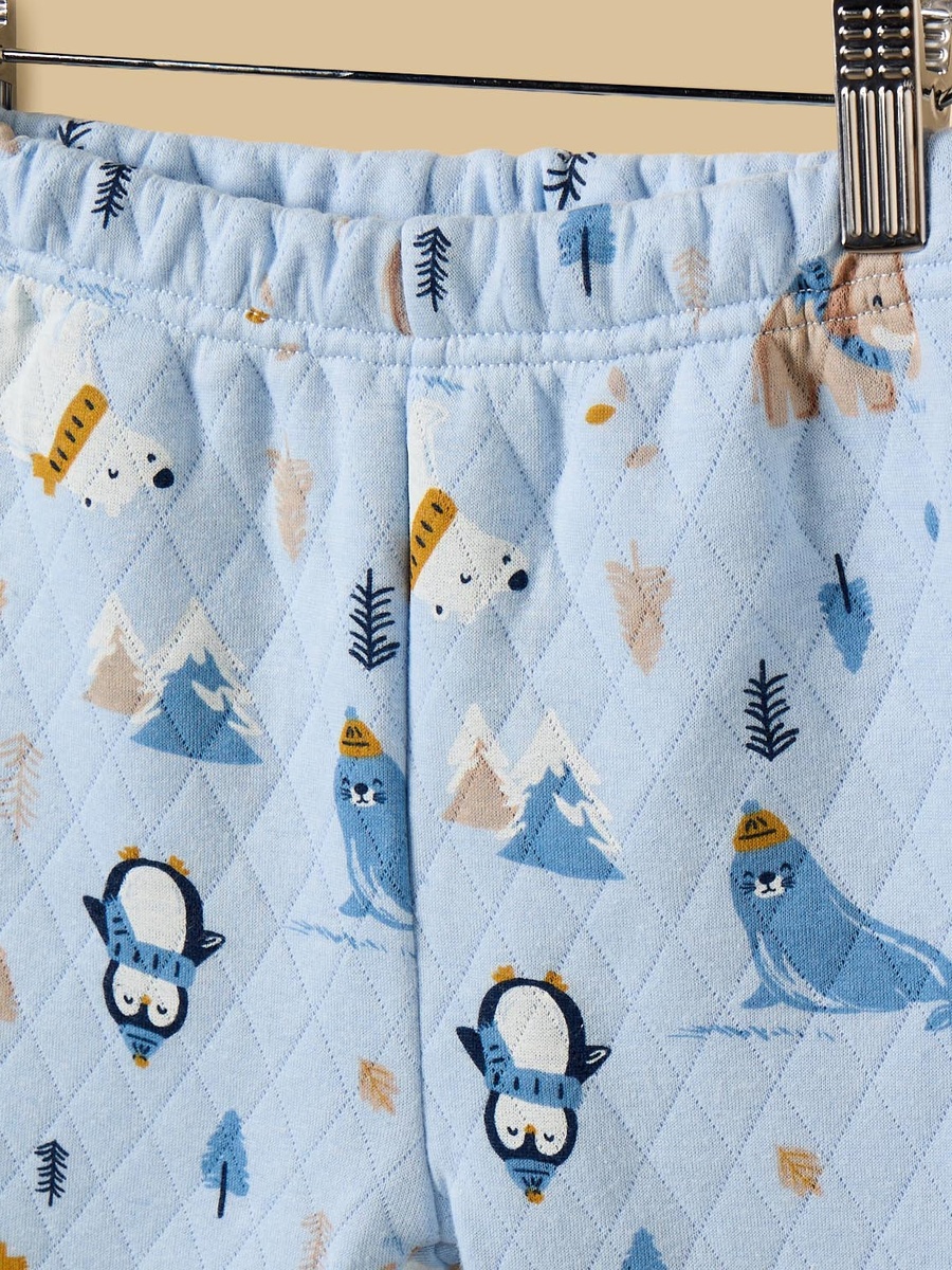 Polar Bear Applique T-Shirt and Pants Set