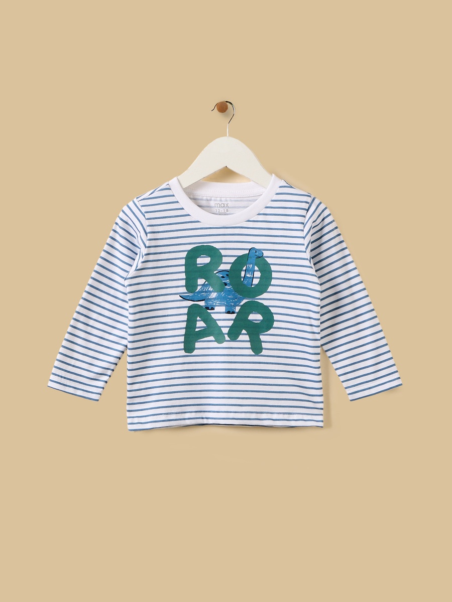 Dinosaur Print T-Shirt and Denim Dungaree Set