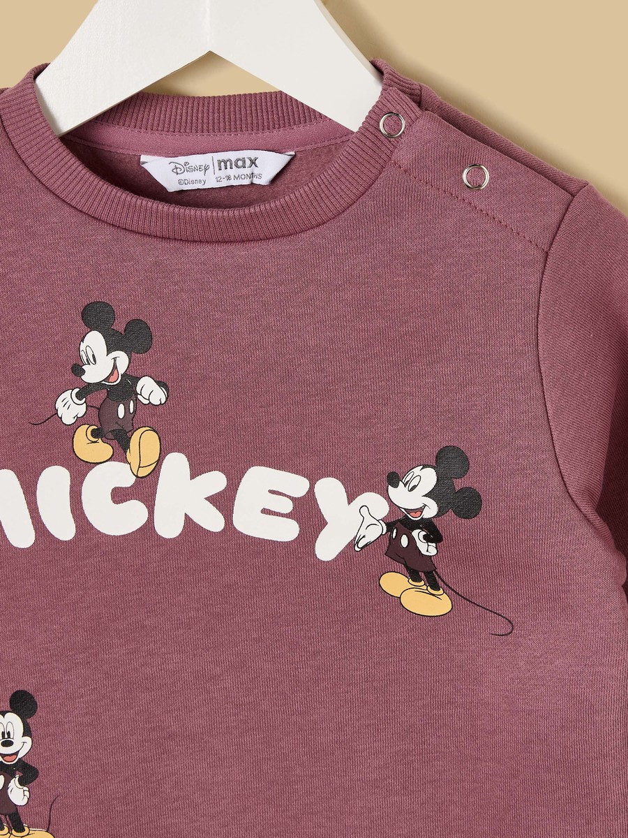 Mickey Print Sweatshirt with Joggers
