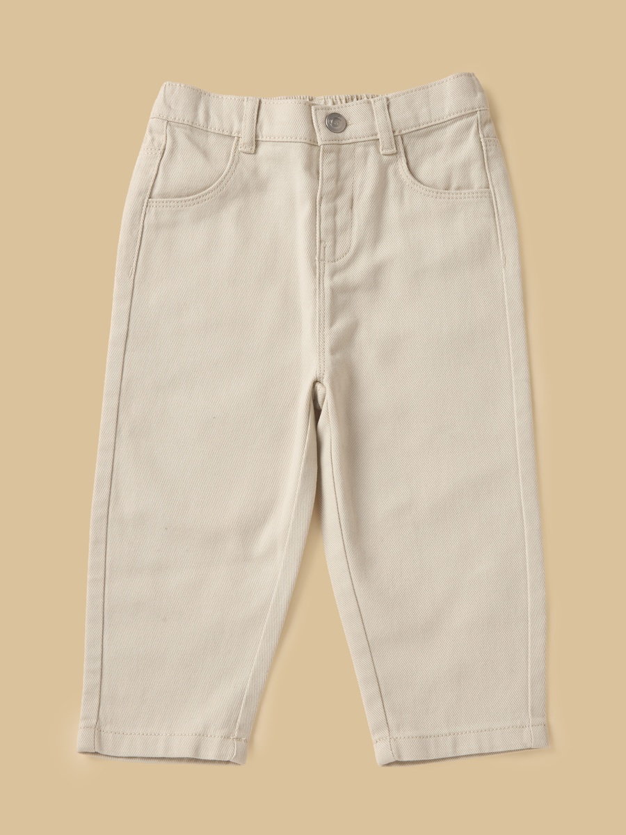 Striped T-Shirt with Denim Shacket and Pants