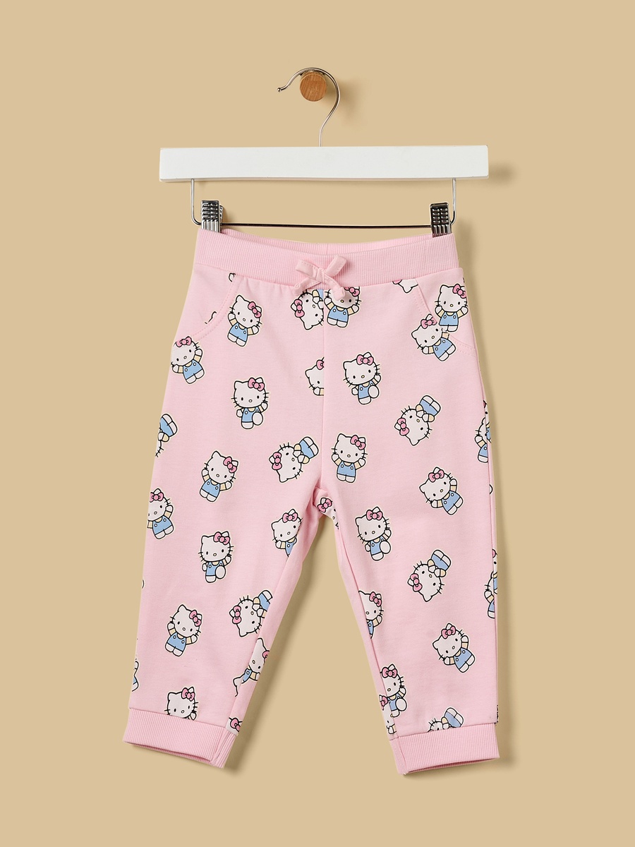Hello Kitty Print Sweatshirt and Joggers Set