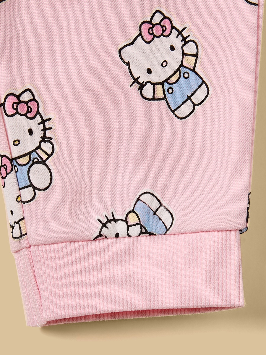 Hello Kitty Print Sweatshirt and Joggers Set