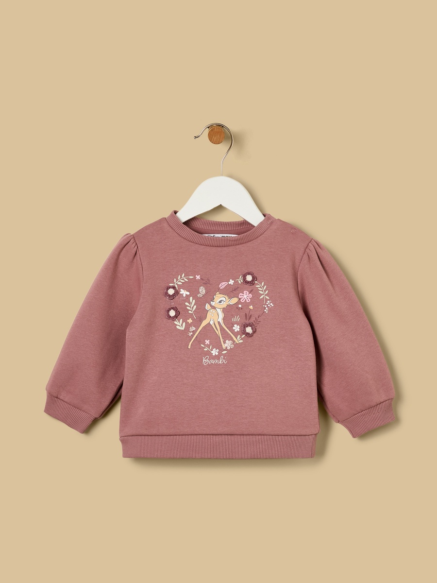 Bambi Print Sweatshirt and Joggers Set