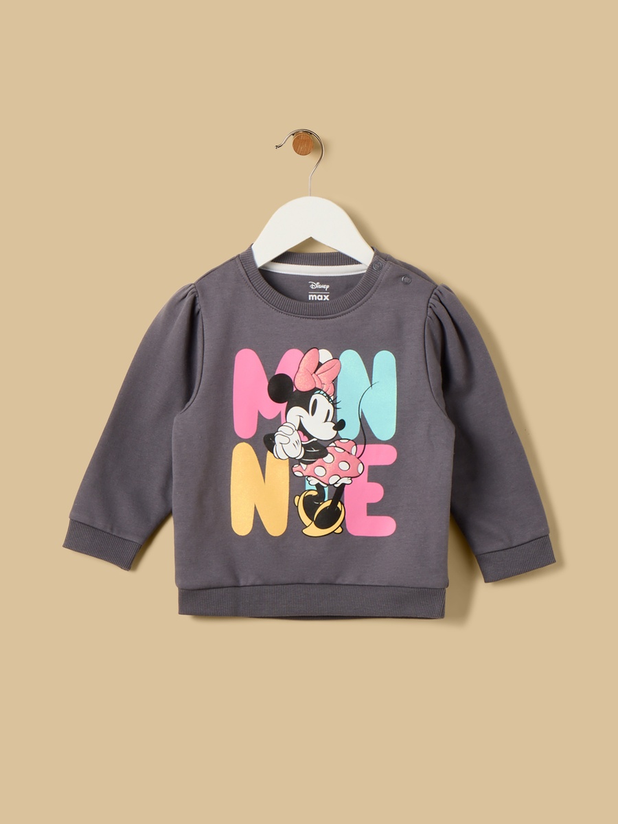 Minnie Mouse Print Cotton Sweatshirt and Joggers Set