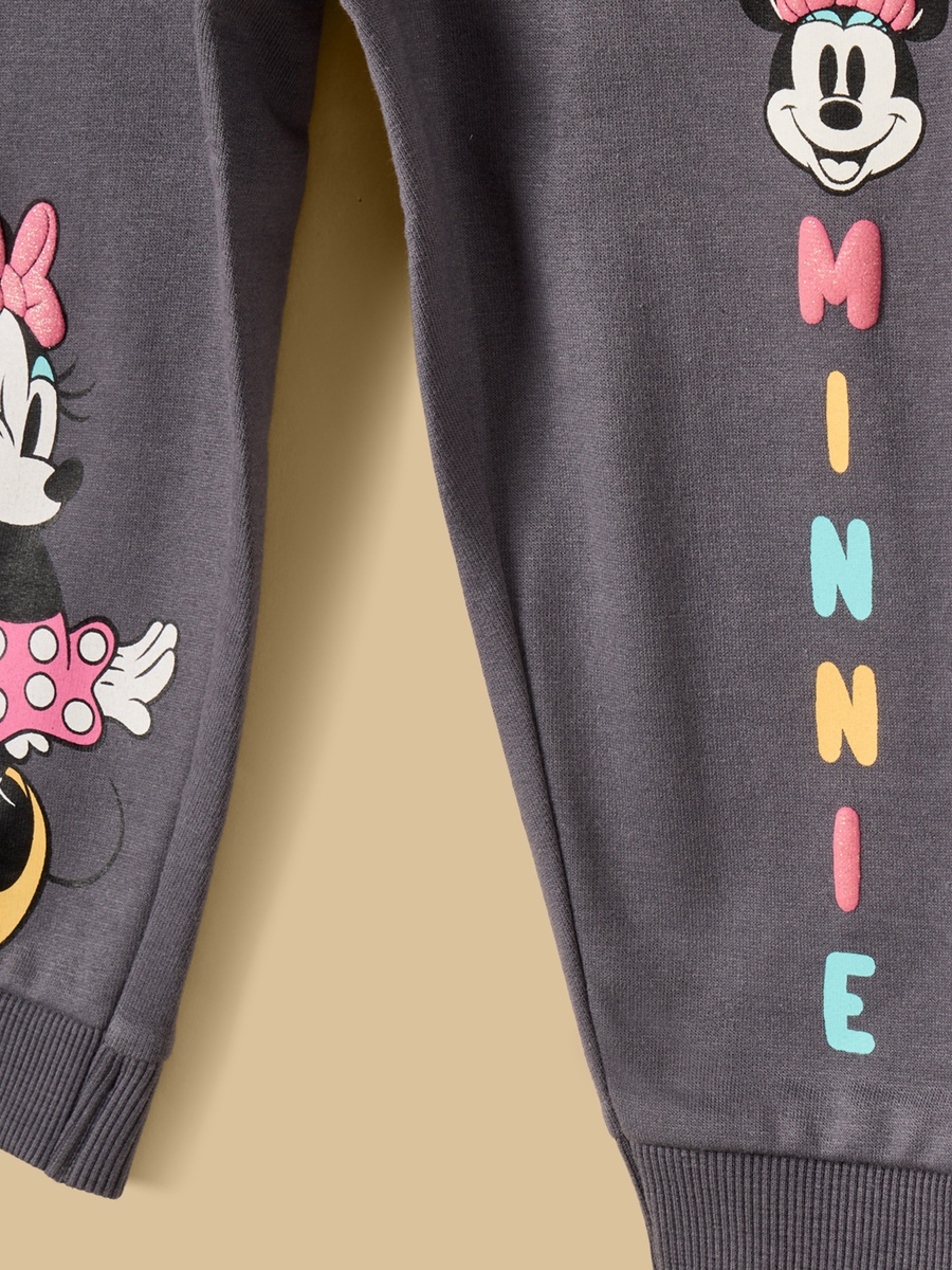 Minnie Mouse Print Cotton Sweatshirt and Joggers Set