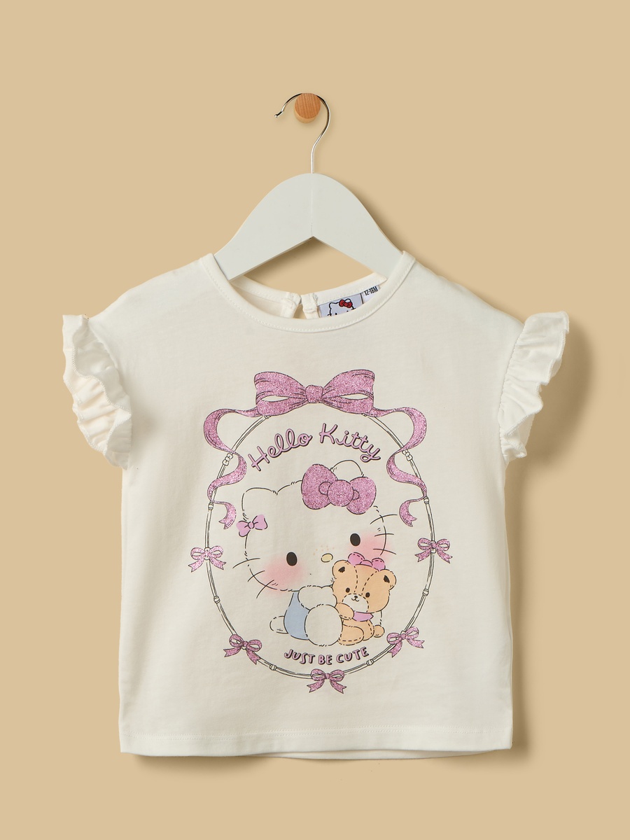 Hello Kitty Print Top and Trousers Set