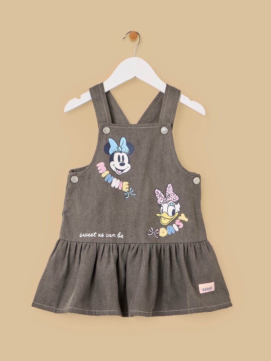 Minnie Mouse and Daisy Duck Print Pinafore and T-Shirt Set