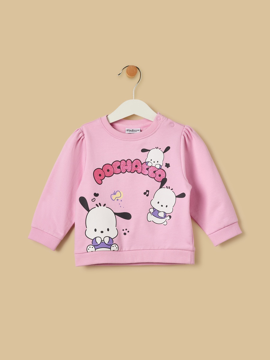 Pochacco Print Sweatshirt and Joggers Set