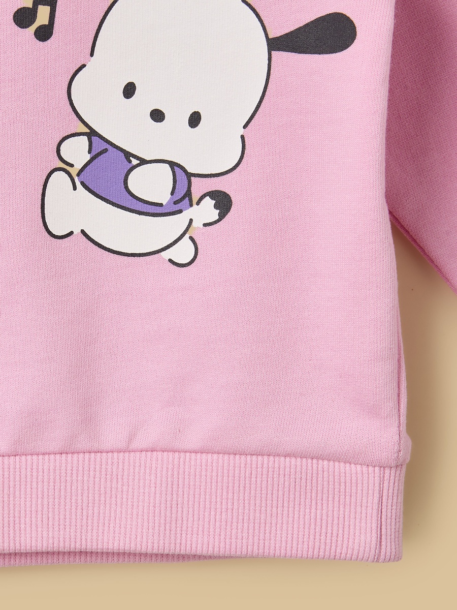 Pochacco Print Sweatshirt and Joggers Set