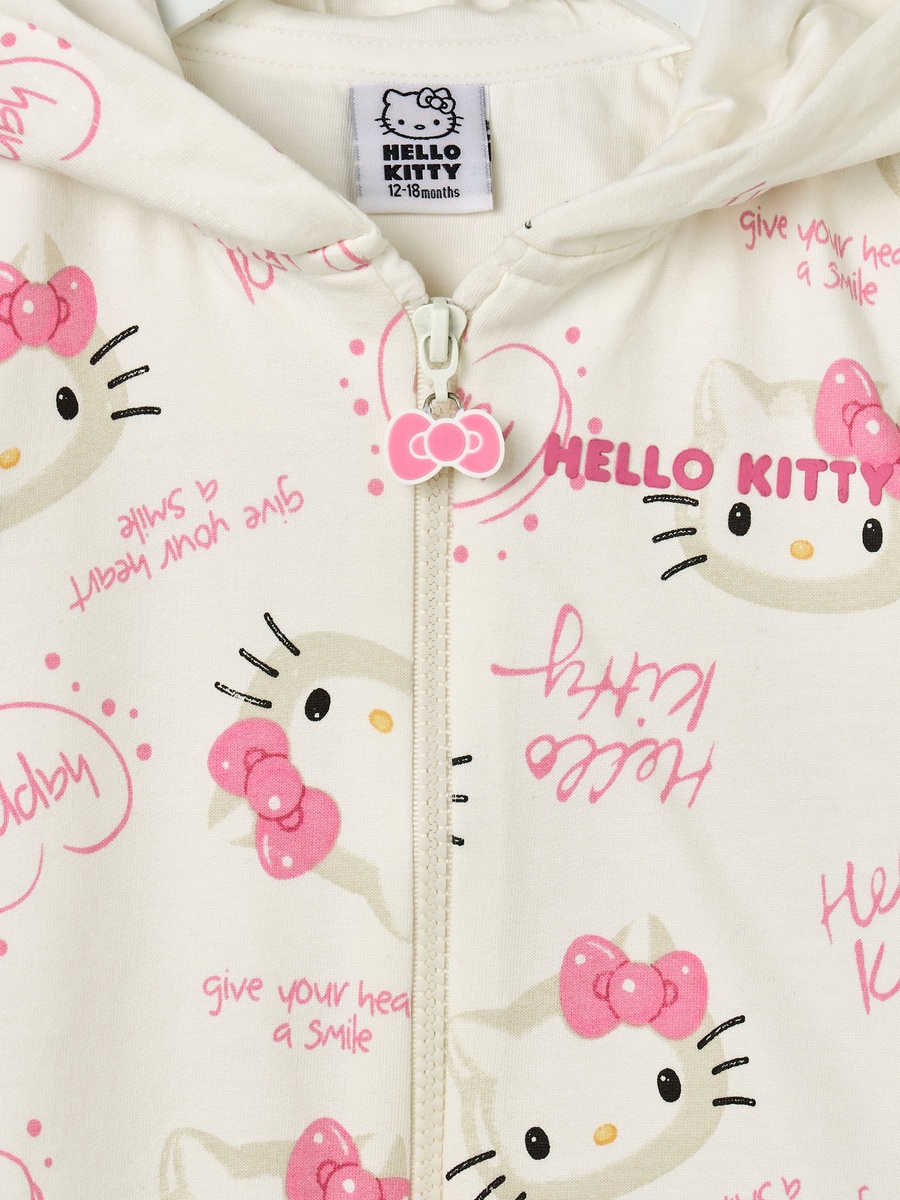 Hello Kitty Print Hoodie and Joggers Set