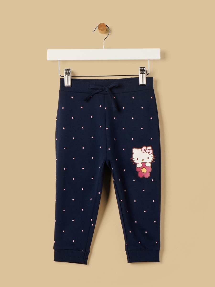 Hello Kitty Print Zip Through Hoodie and Joggers Set