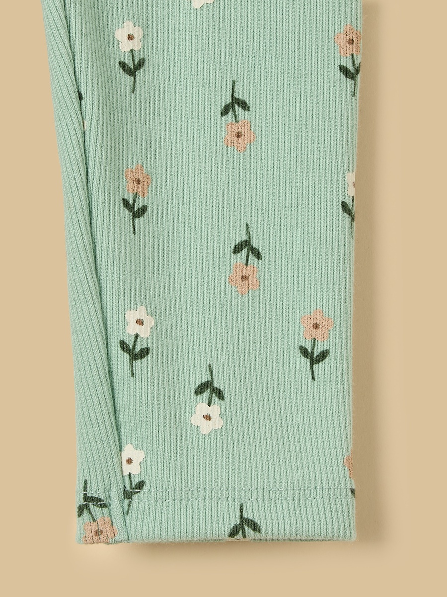 Floral Print Sweatshirt and Joggers Set