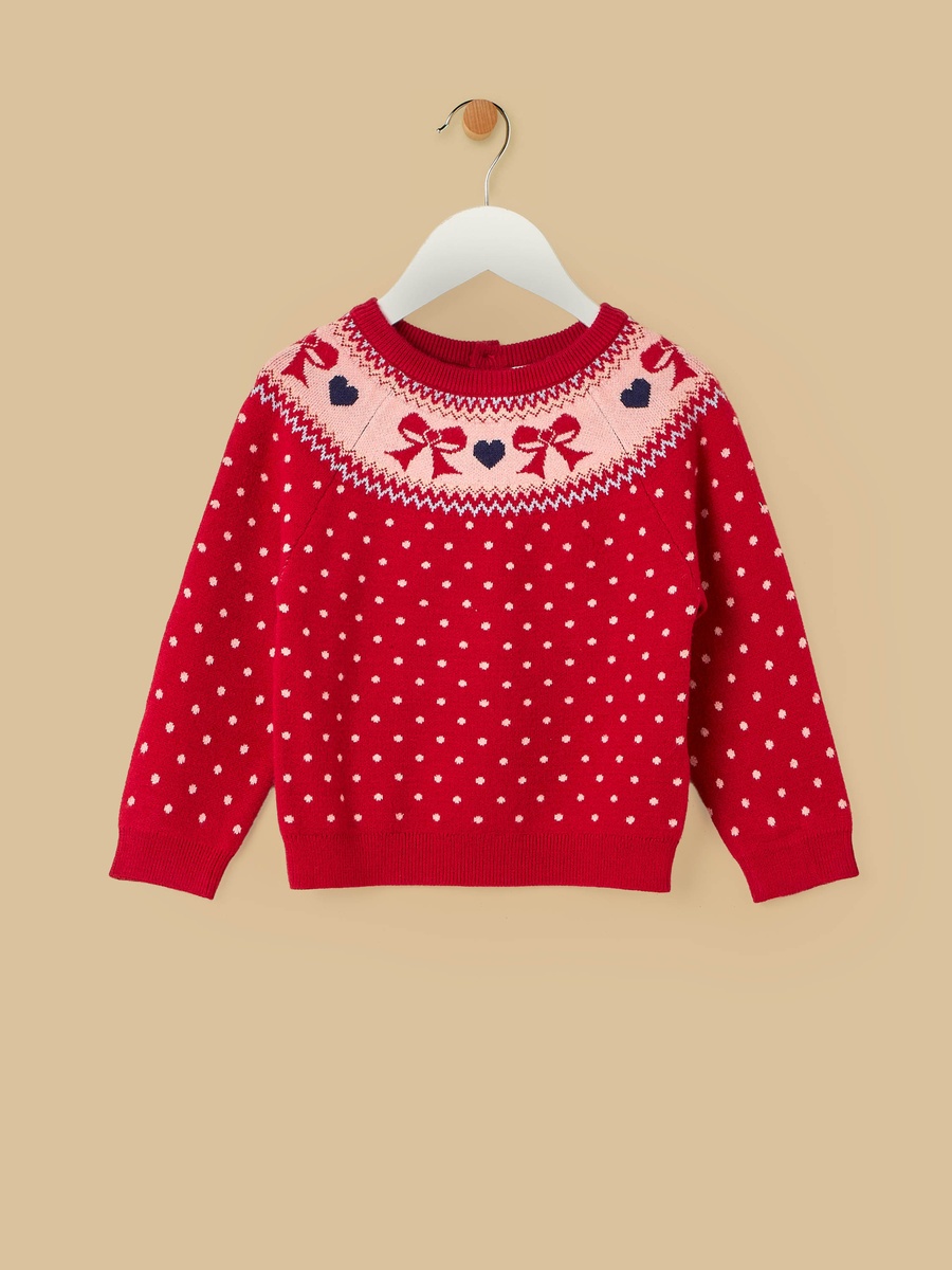 Polka Dot Sweater and Pants Set