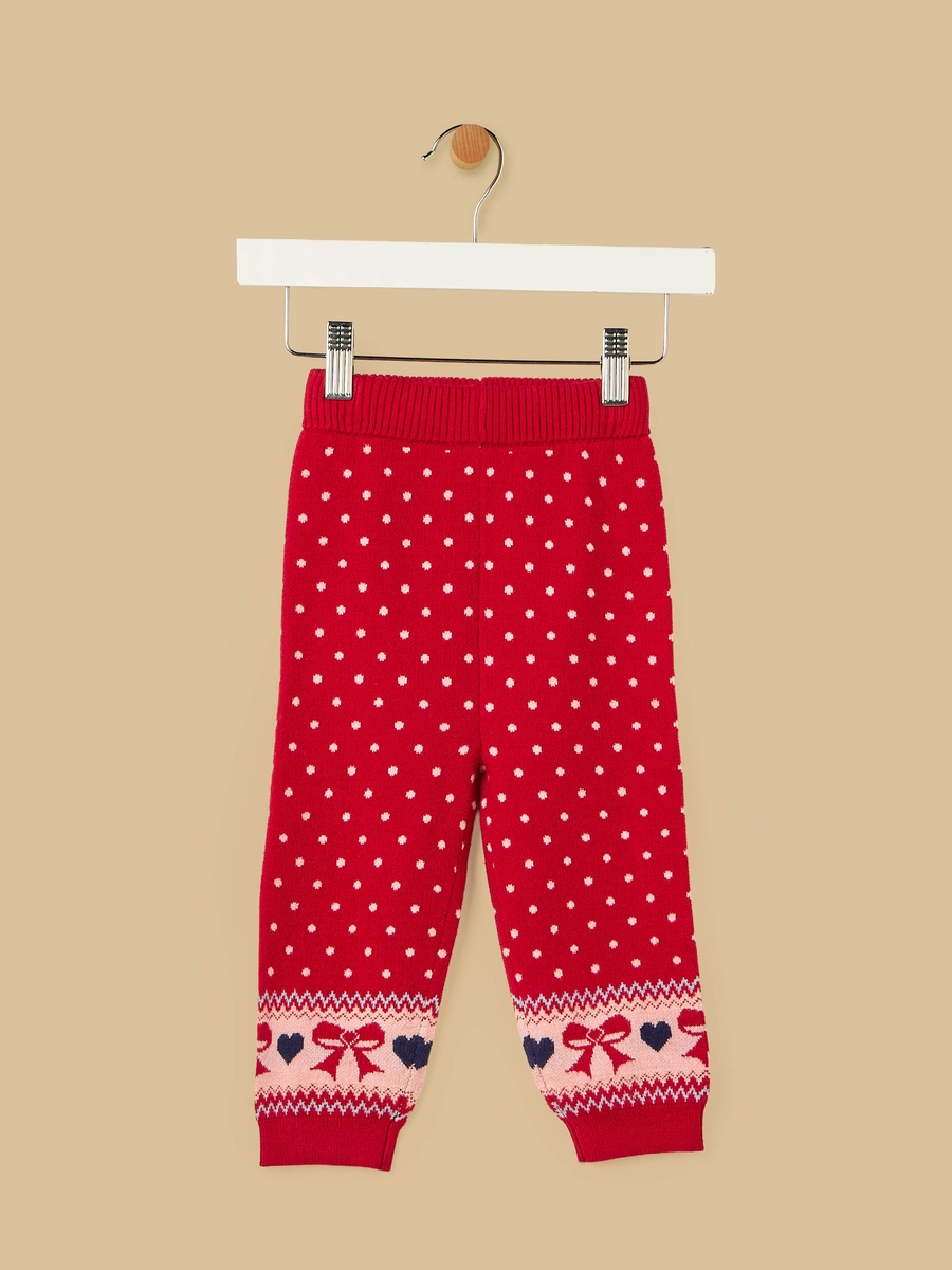 Polka Dot Sweater and Pants Set