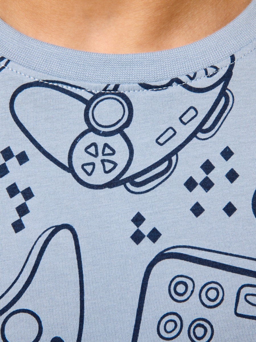 Game Controller Print Cotton Shorts Set