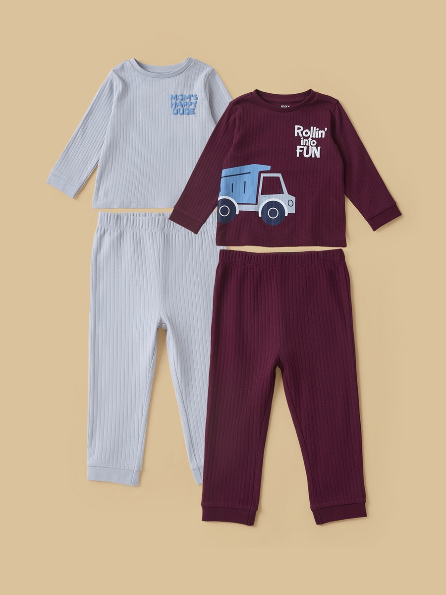 Pack of 2 - Printed Pyjama Set