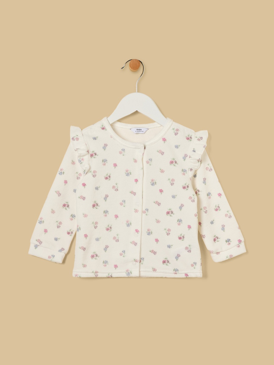 Floral Print Velour Pyjama Set