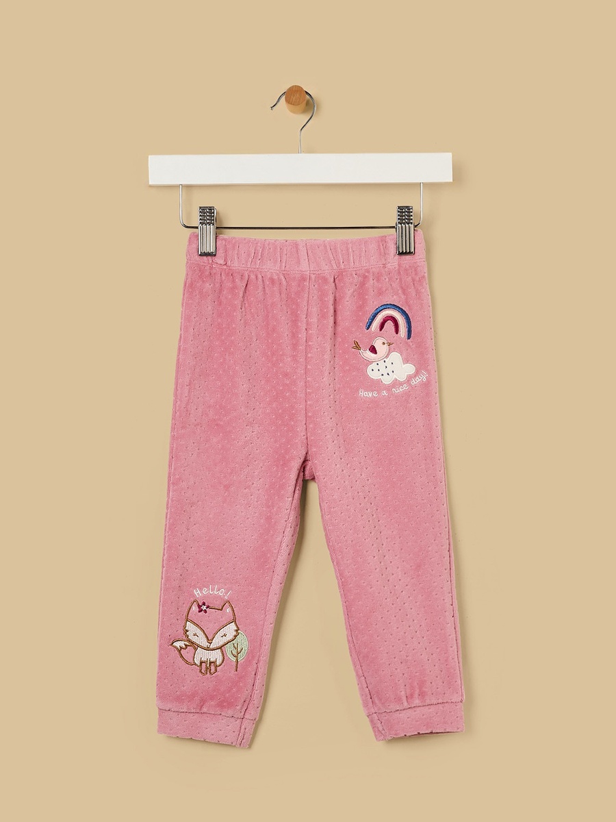 Fox Print Velour Pyjama Set