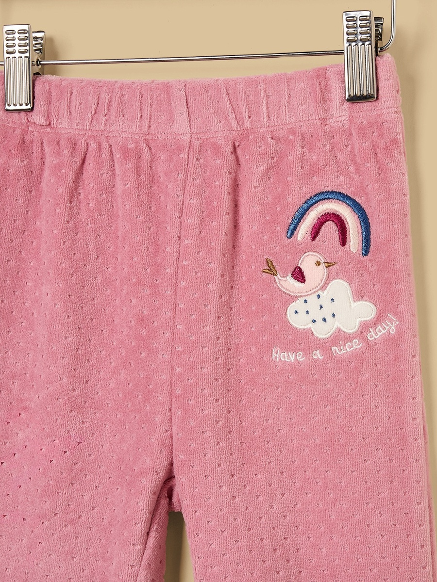 Fox Print Velour Pyjama Set