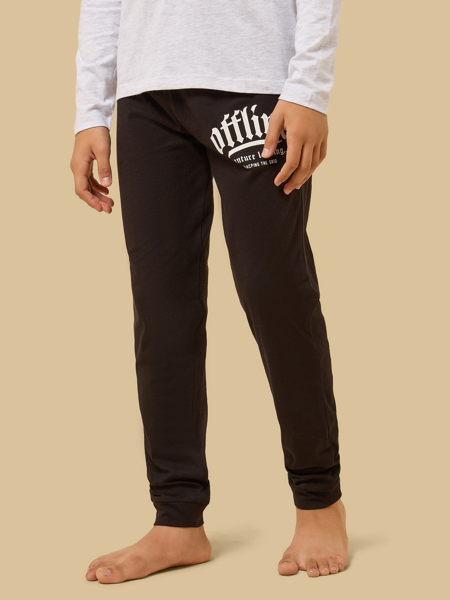 Slogan Print Pyjama Set