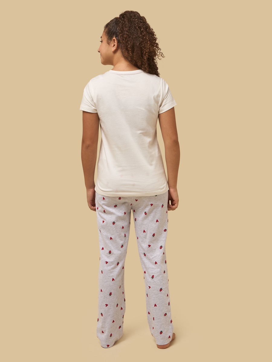 Strawberry Print Cotton Pyjama Set