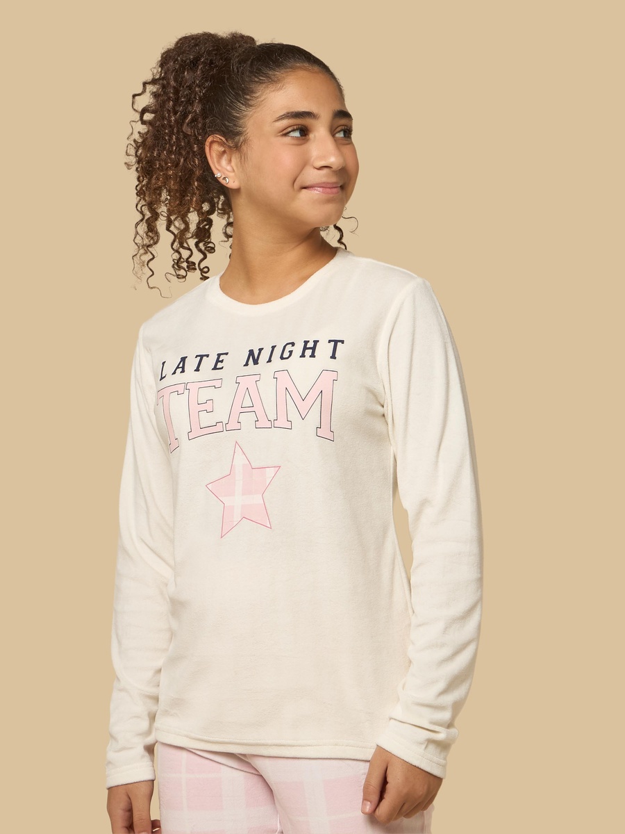 Slogan Print Pyjama Set