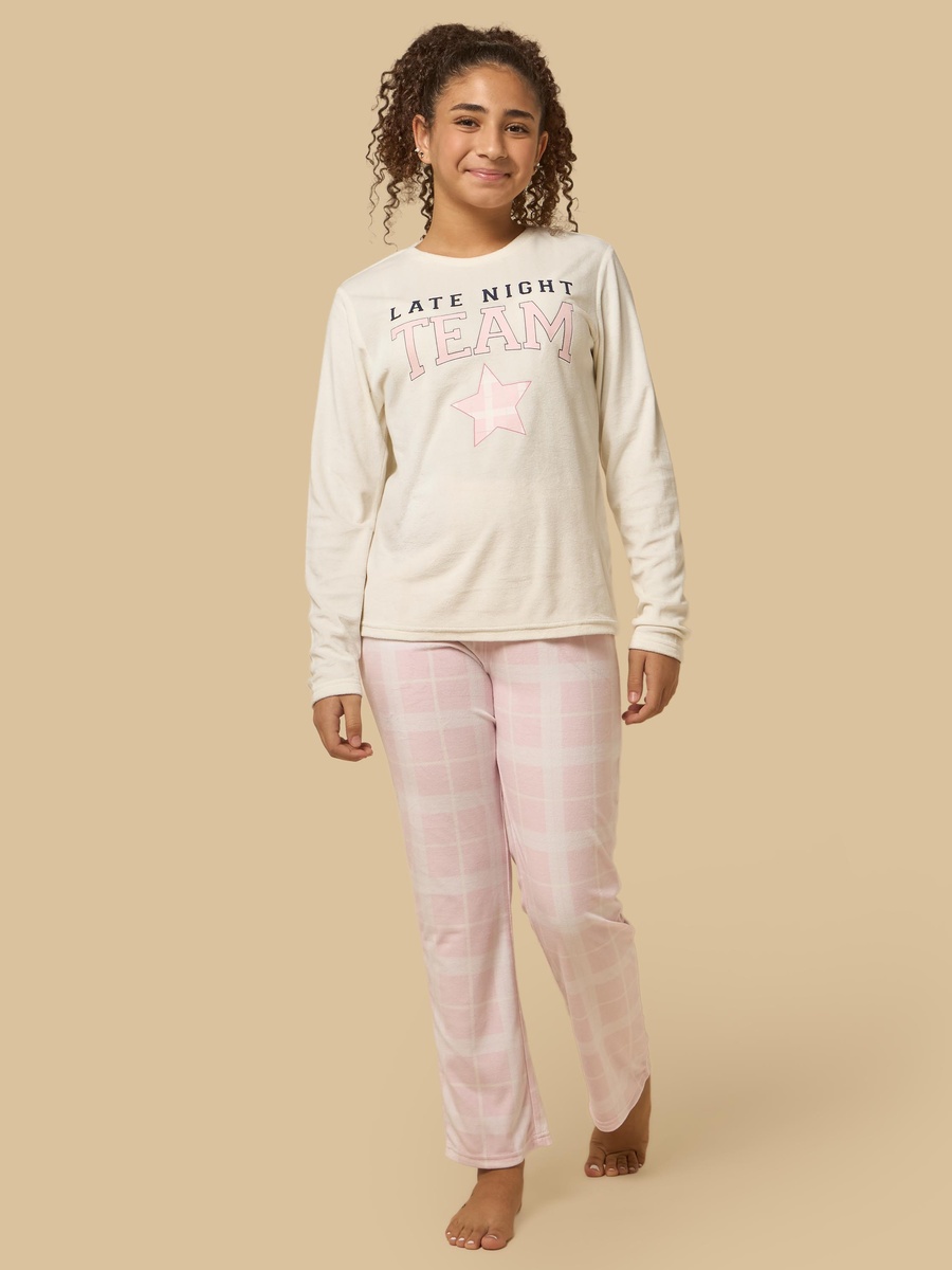 Slogan Print Pyjama Set