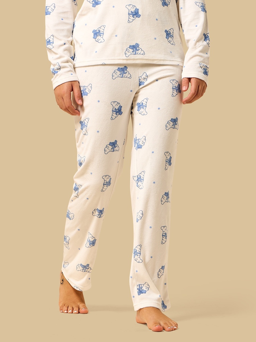 Croissant Print Pyjama Set