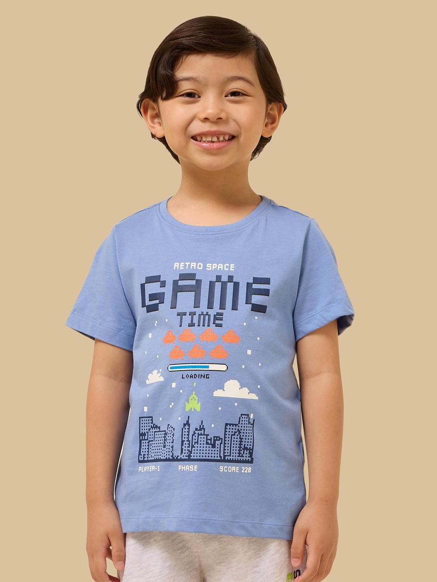 Gaming Print Cotton Shorts Set