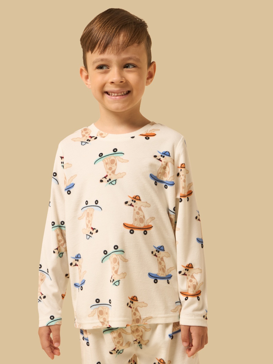Dog Print Pyjama Set
