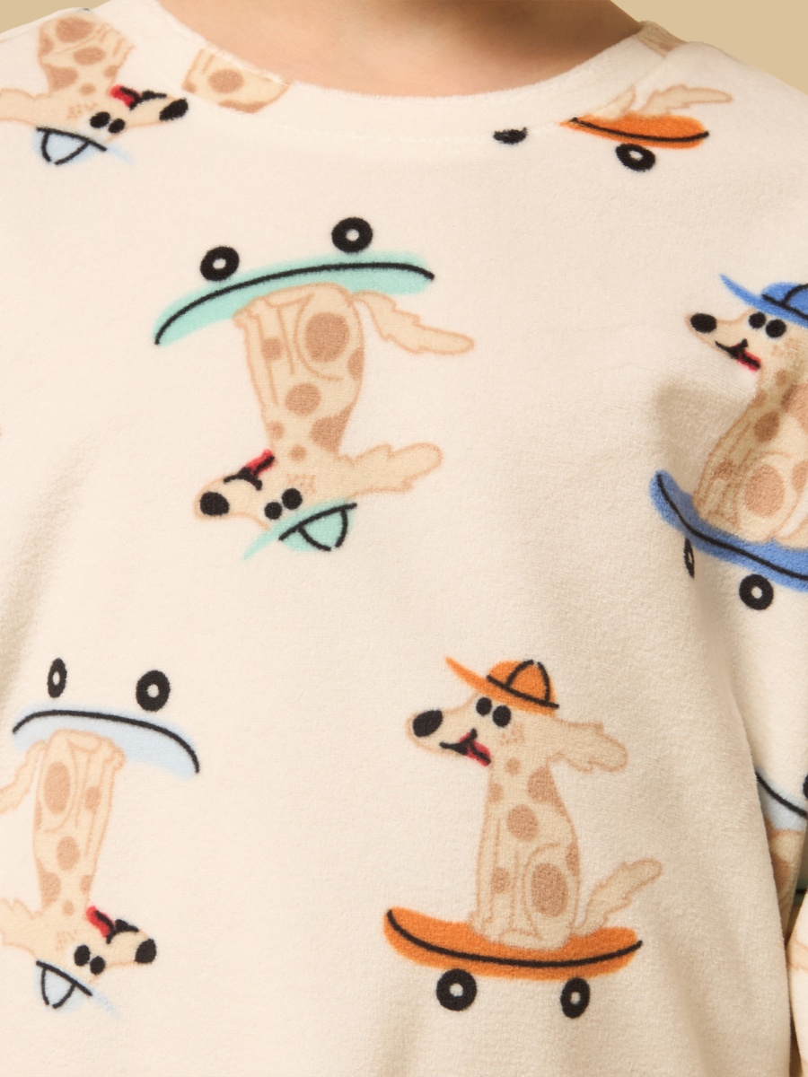 Dog Print Pyjama Set