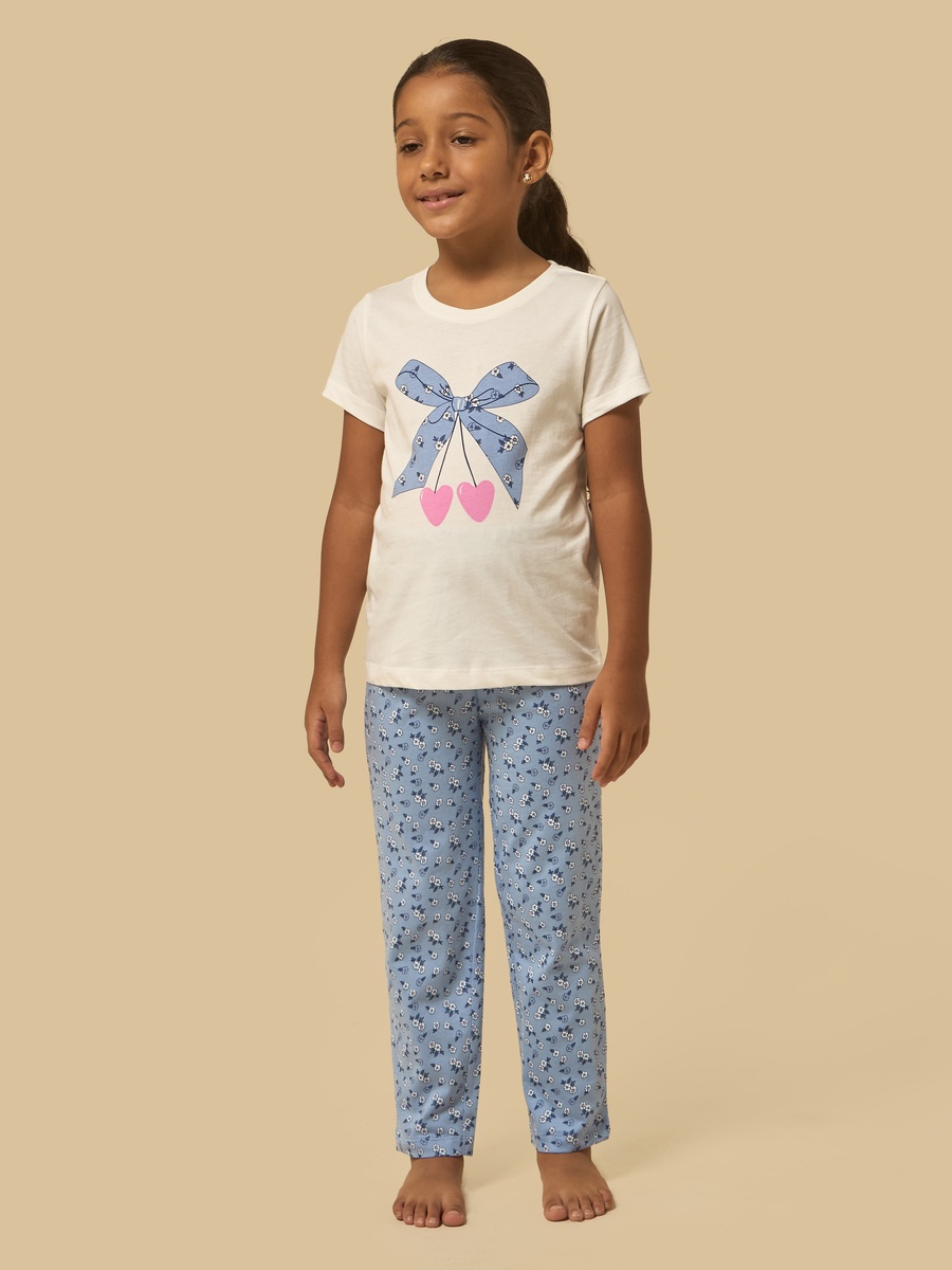 Floral Print Cotton Pyjama Set