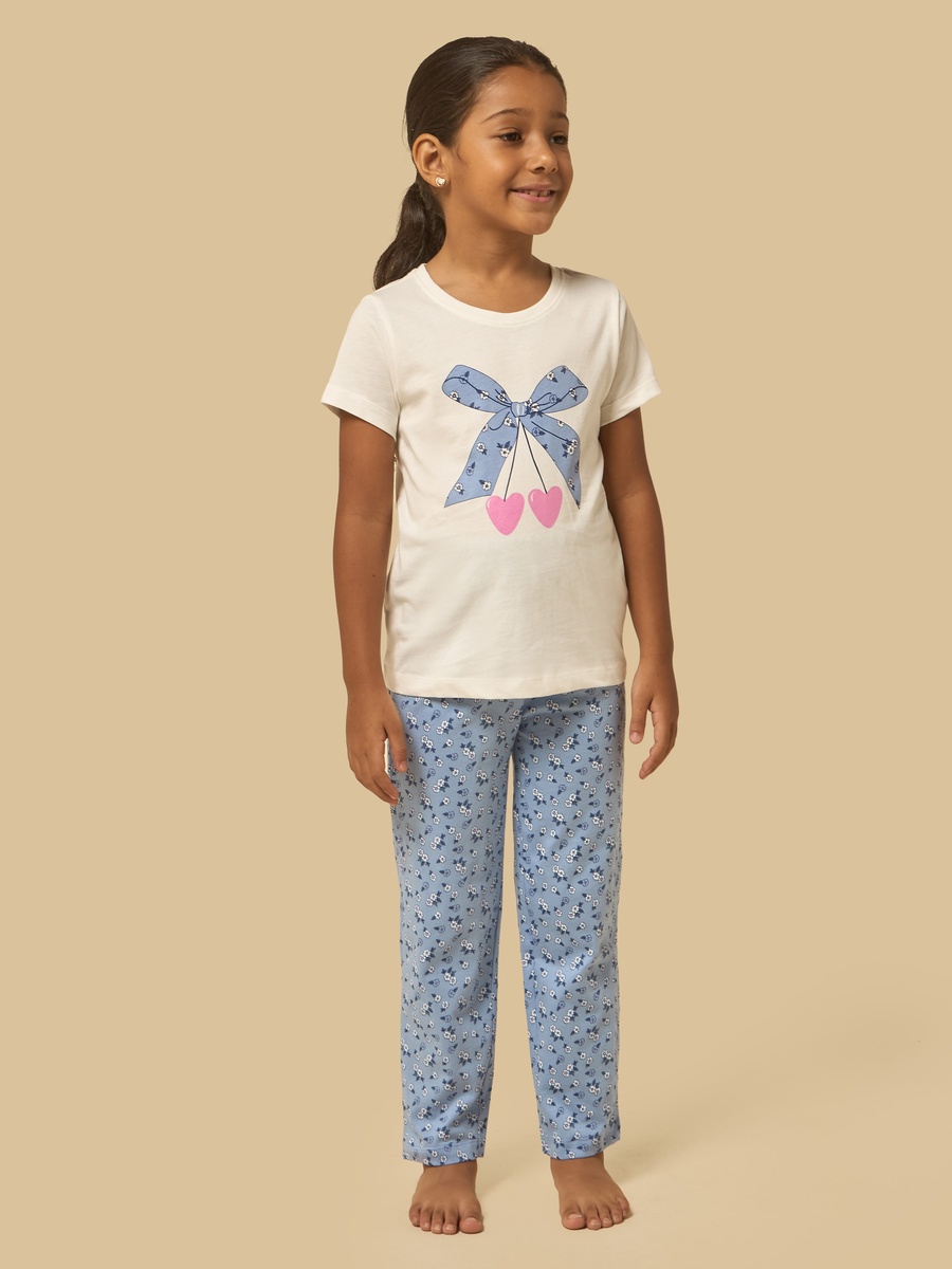 Floral Print Cotton Pyjama Set