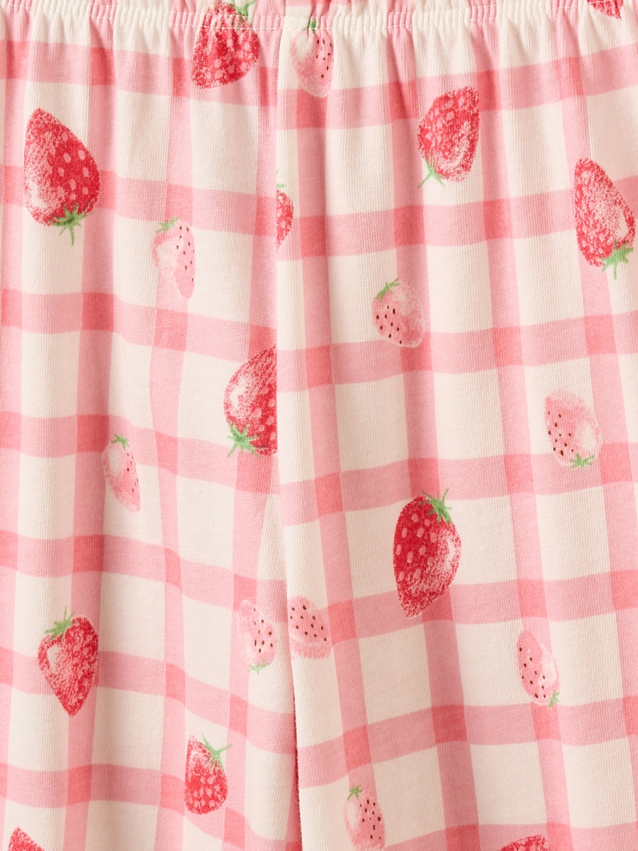 Strawberry Print Cotton Pyjama Set