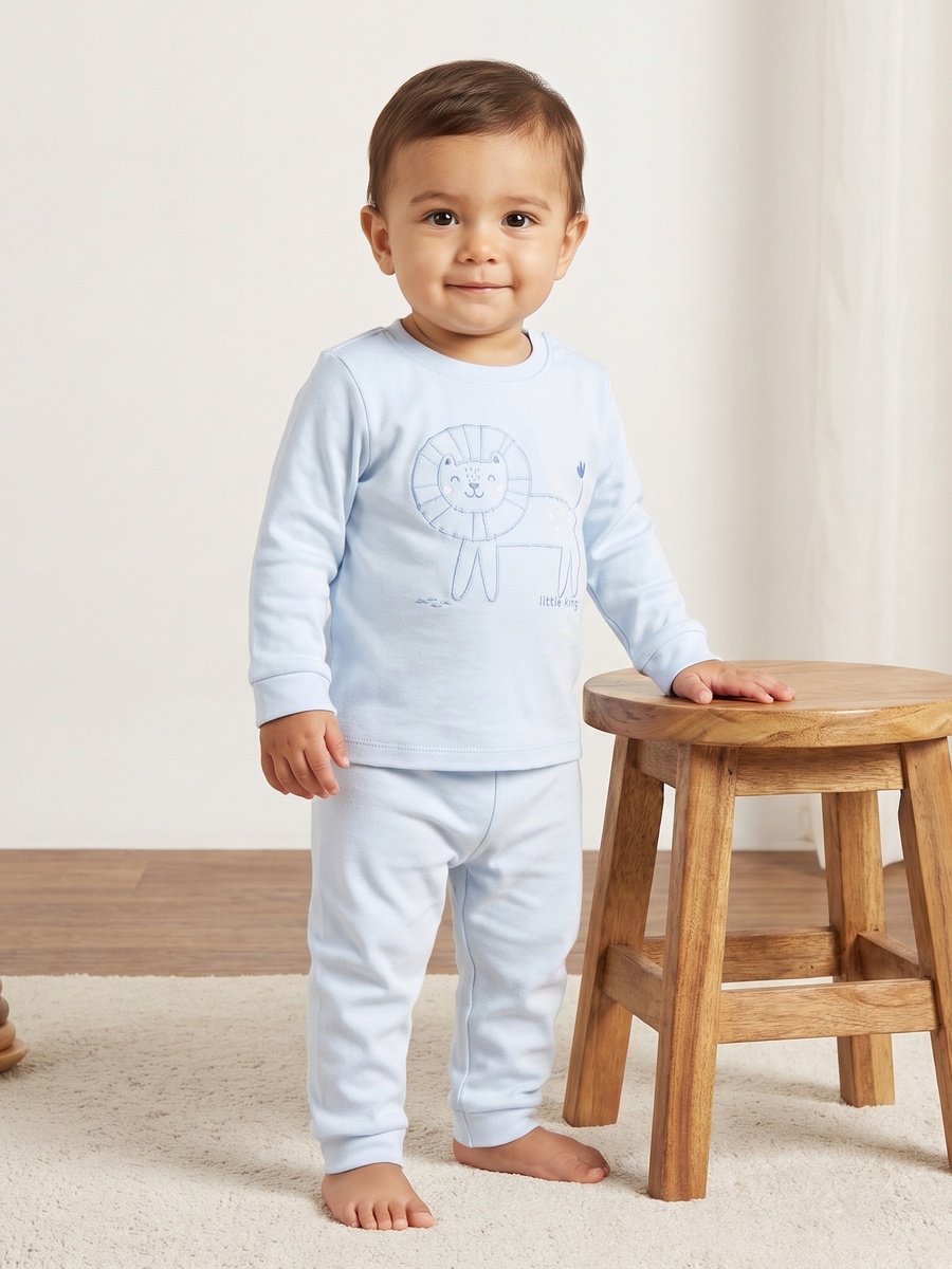 Pack of 2 - Lion Print Pyjama Set