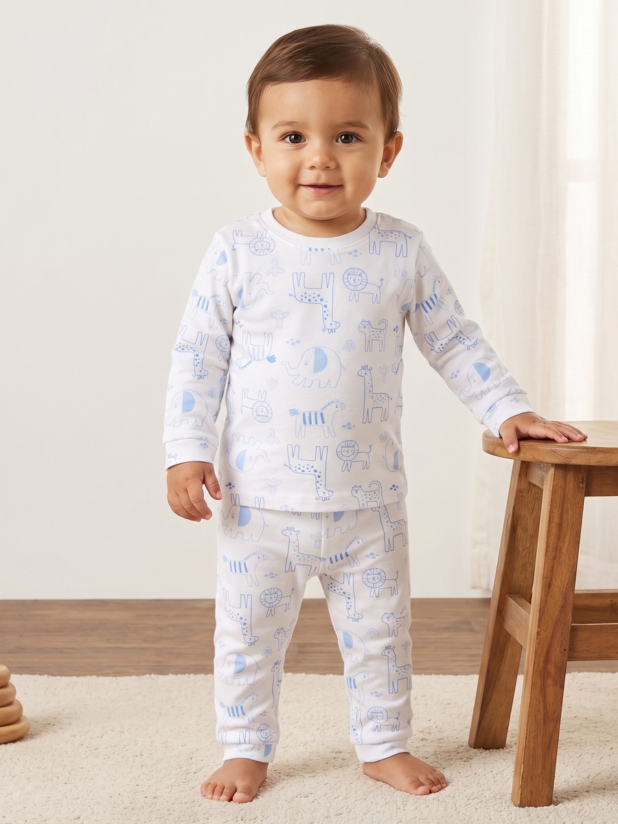 Pack of 2 - Lion Print Pyjama Set