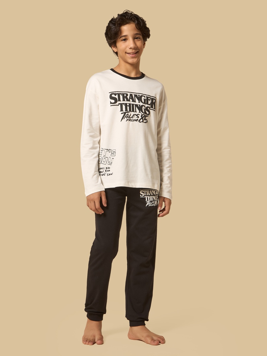 Stranger Things Print Cotton Pyjama Set