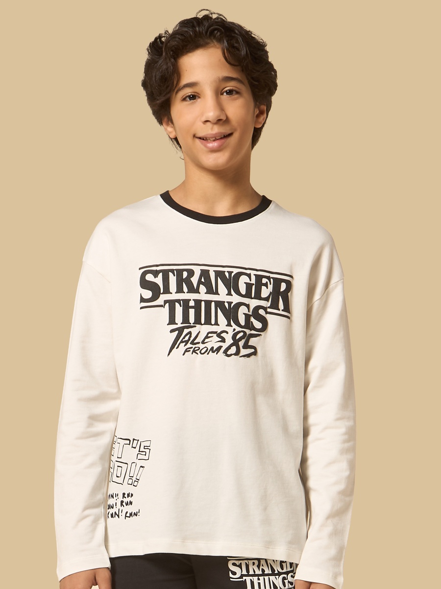 Stranger Things Print Cotton Pyjama Set